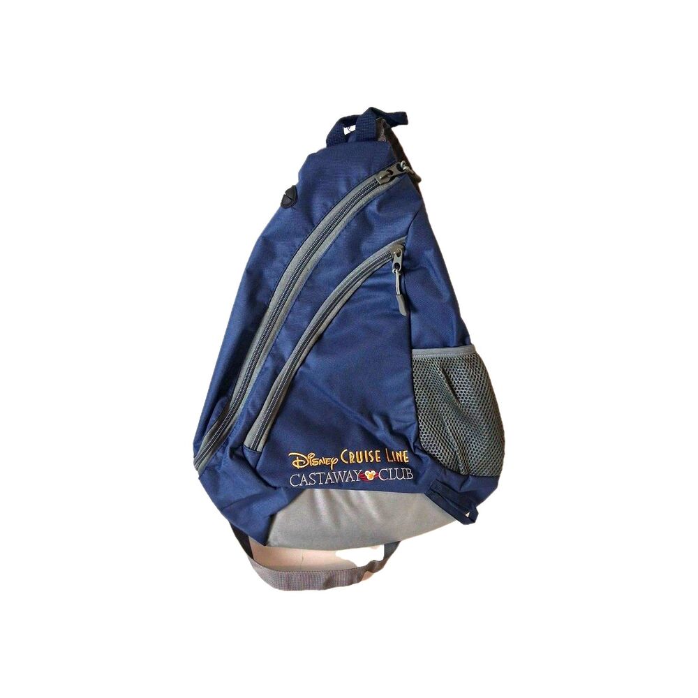 Disney Cruise Line Castaway Club Blue Shoulder Crossbody Backpack Sling Bag